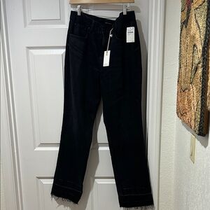 Good American Washed Black Wide-Leg Jeans NWT Size 12